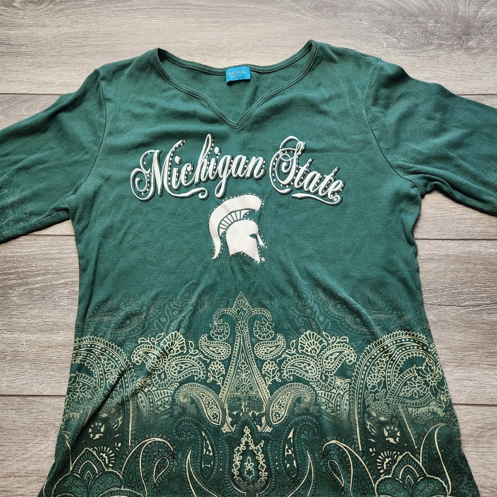 P. MICHAEL Made in the USA Women's Michigan State Shirt